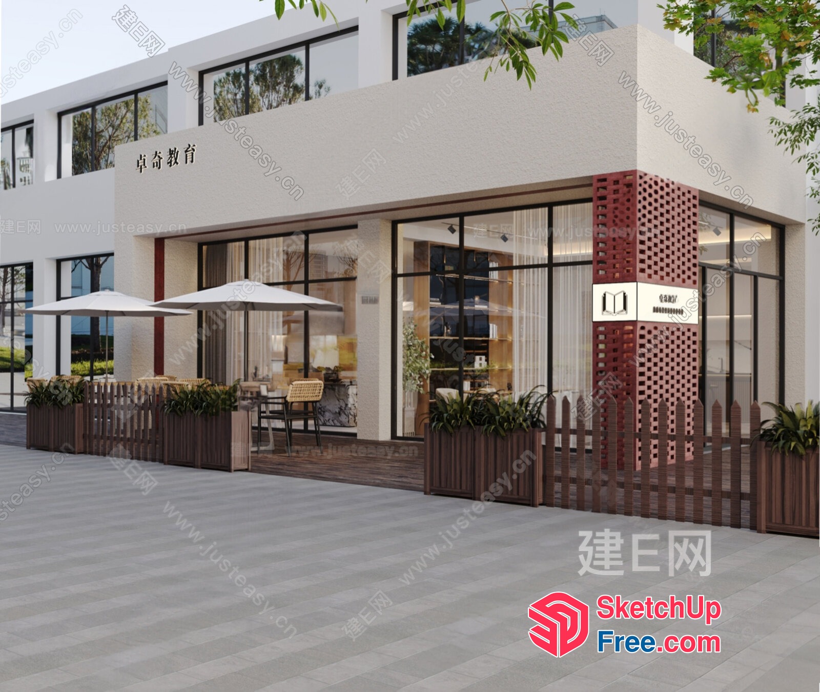 Exterior Decor For A Modern Villa 3D SketchUp File
