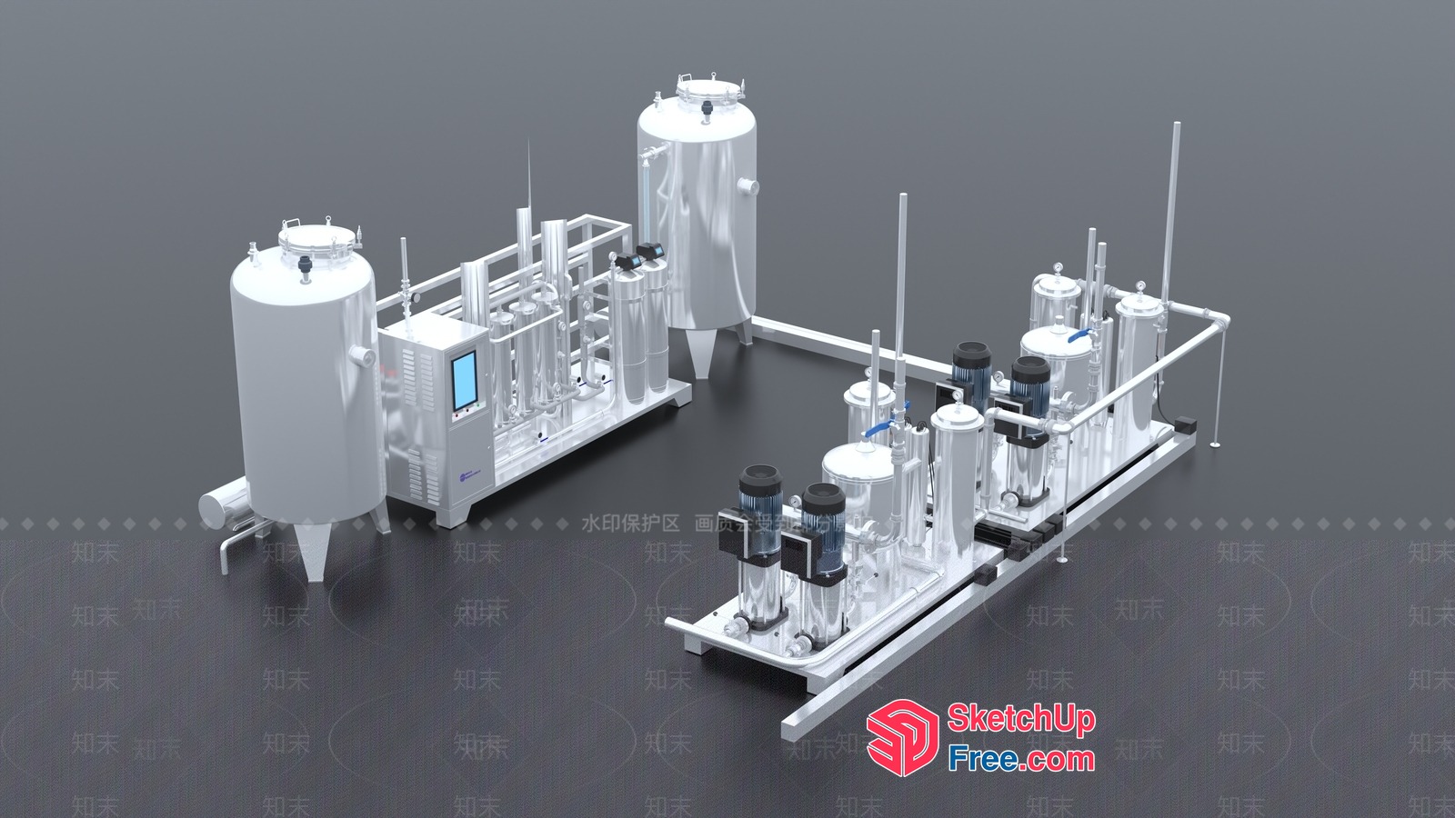 Industrial Equipment And Machinery 3D SketchUp File