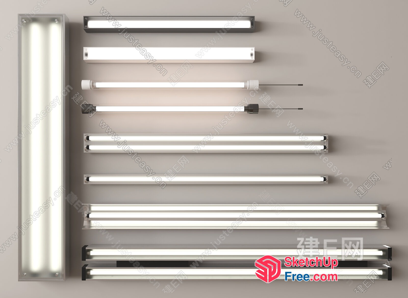 Modern Lighting Fixtures Collection 3D SketchUp File