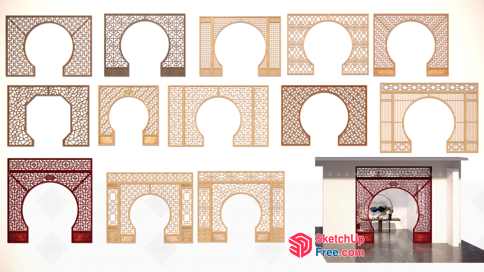 Traditional Islamic Architecture Patterns 3D SketchUp File