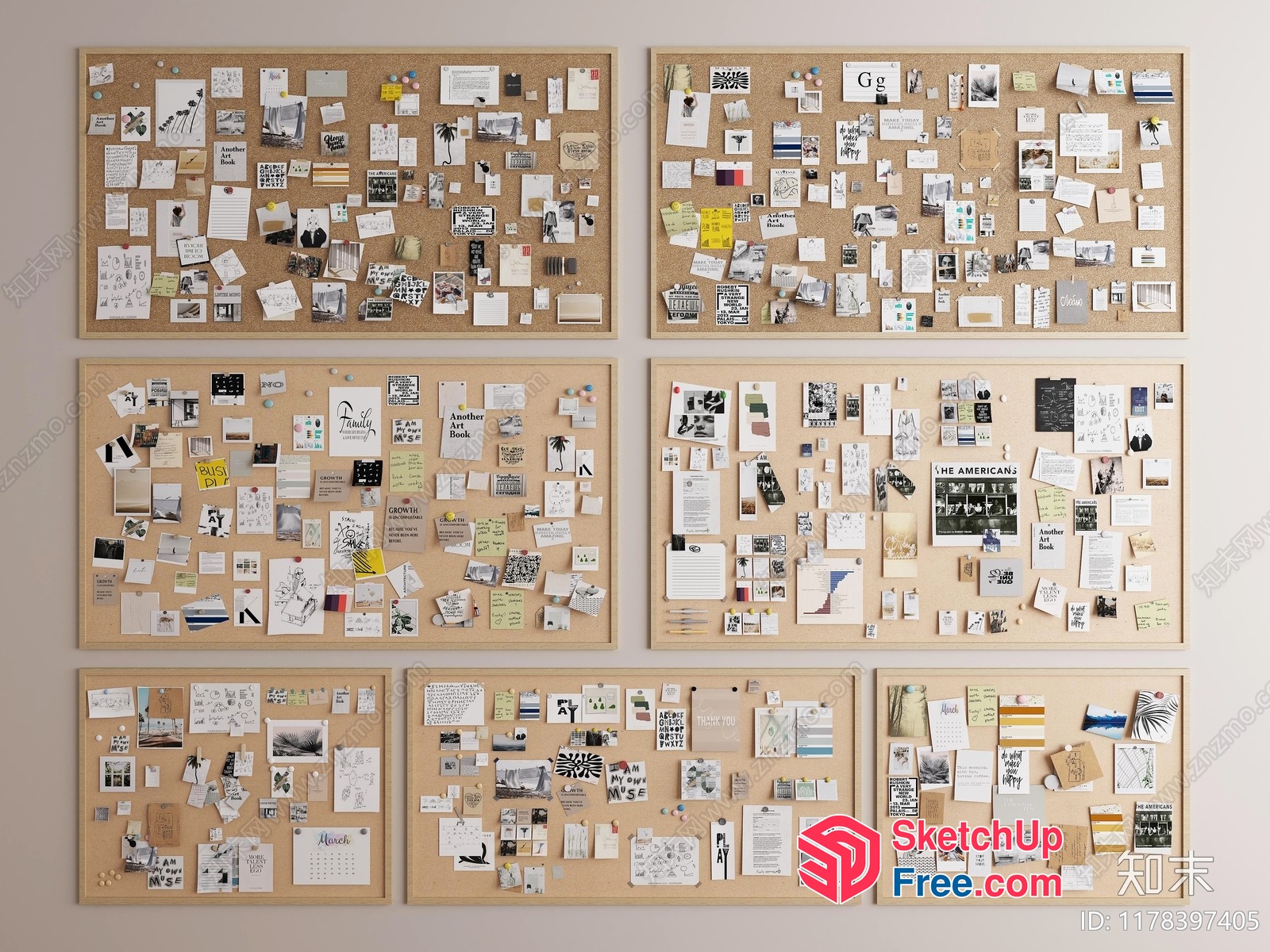 Bulletin Boards For Inspiration And Organization 3D SketchUp File