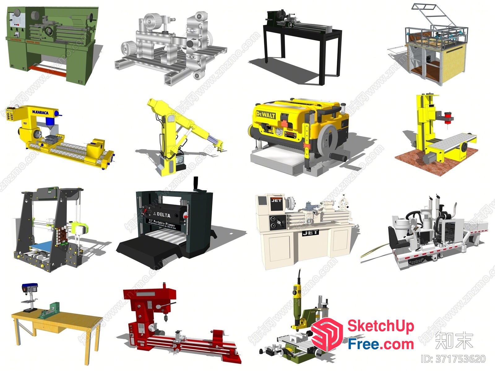 Various Types Of Machinery 3D SketchUp File