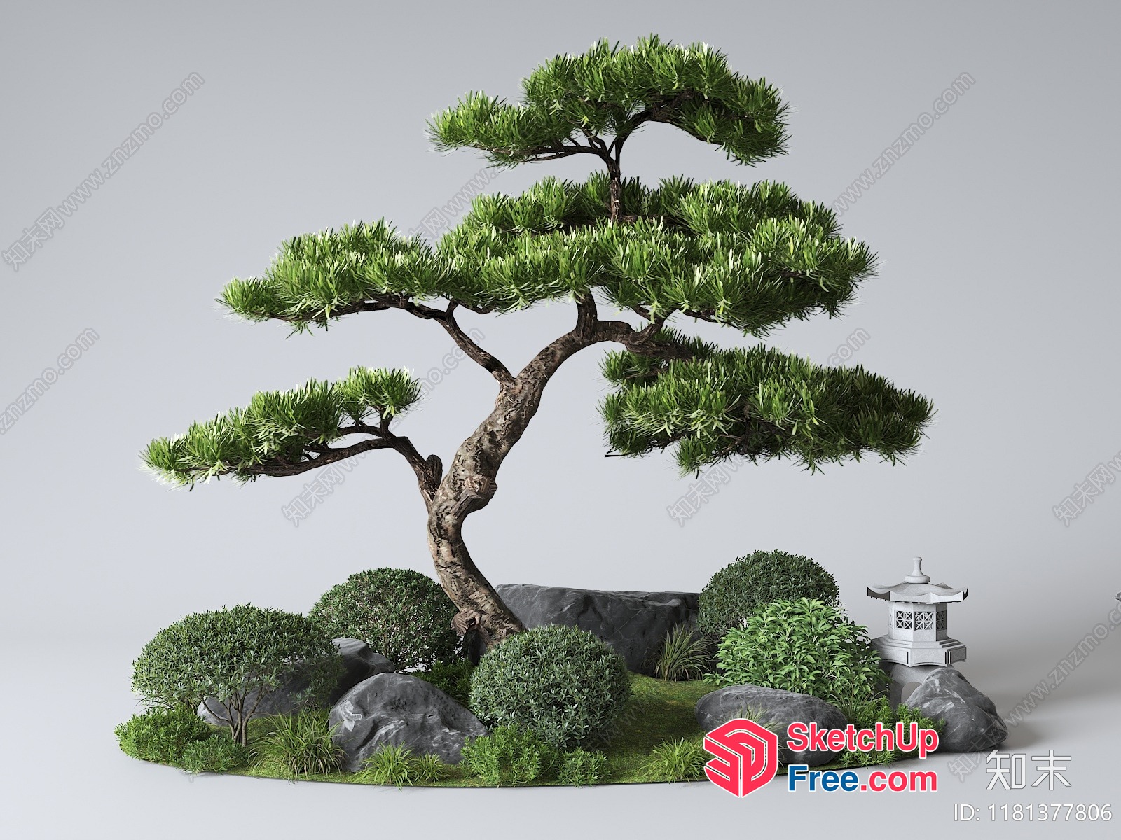 Serene Japanese Garden Oasis 3D SketchUp File