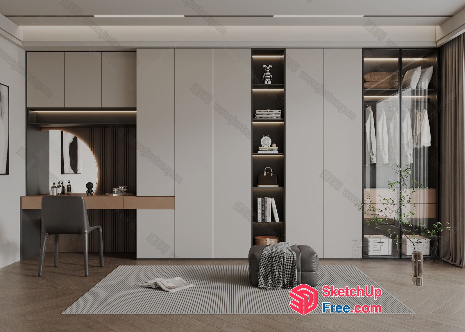 Modern Minimalist Interior Design With Sleek Furniture And Decor 3D SketchUp File