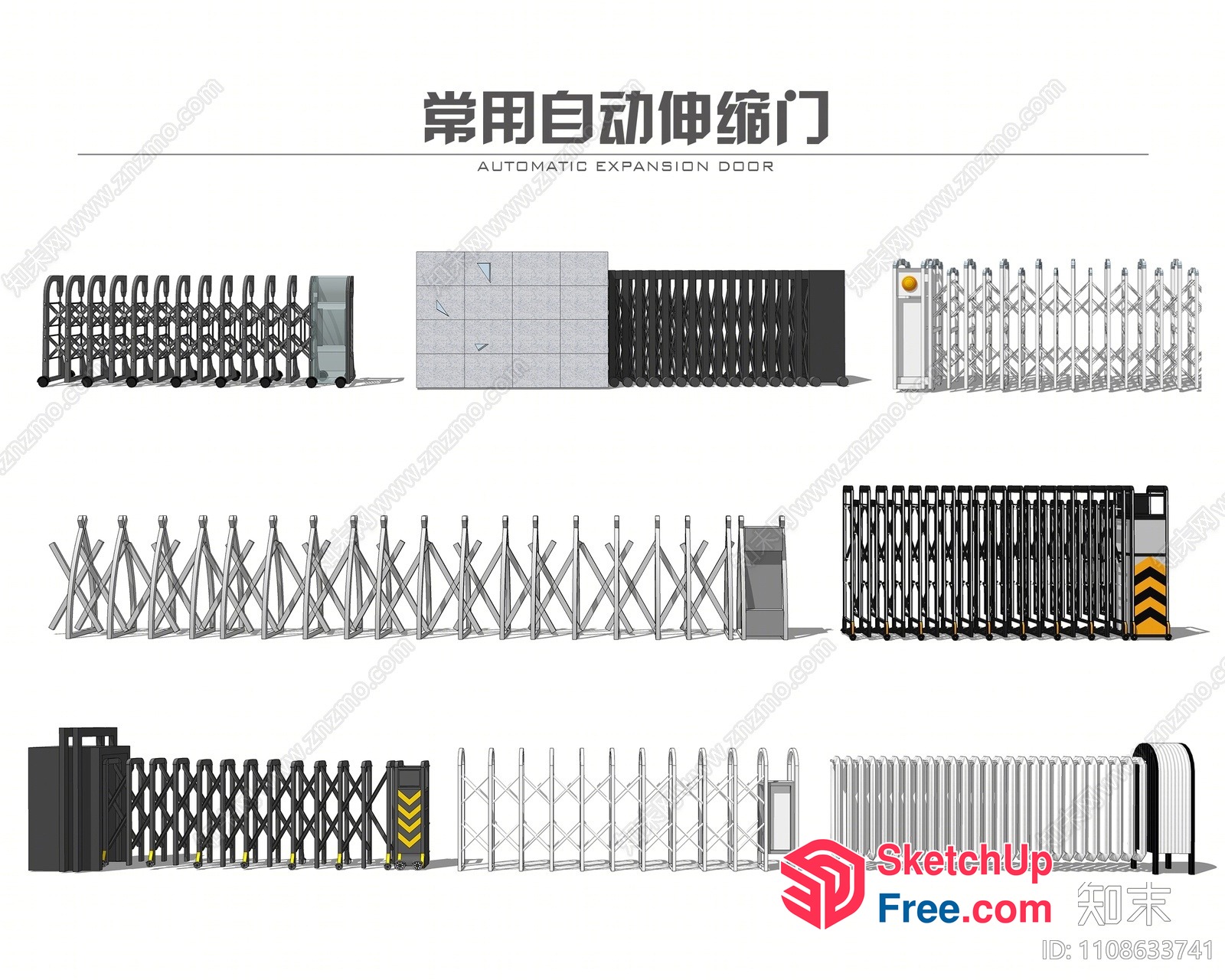 Automatic Door Expansion Collection 3D SketchUp File