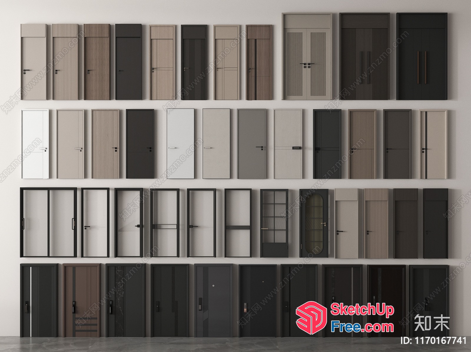 Collection Of Doors 3D SketchUp File