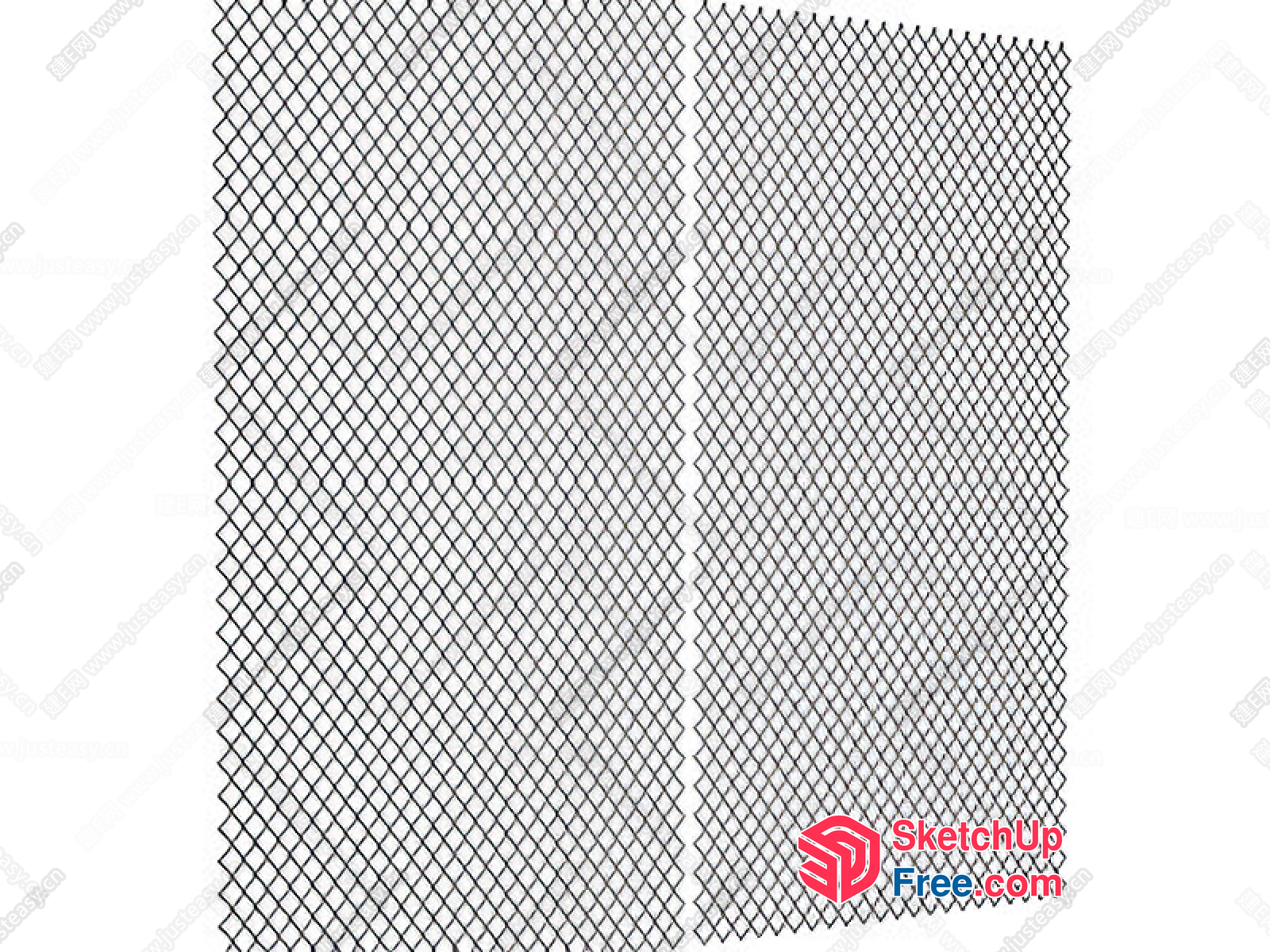 Black And White Patterned Screen 3D SketchUp File