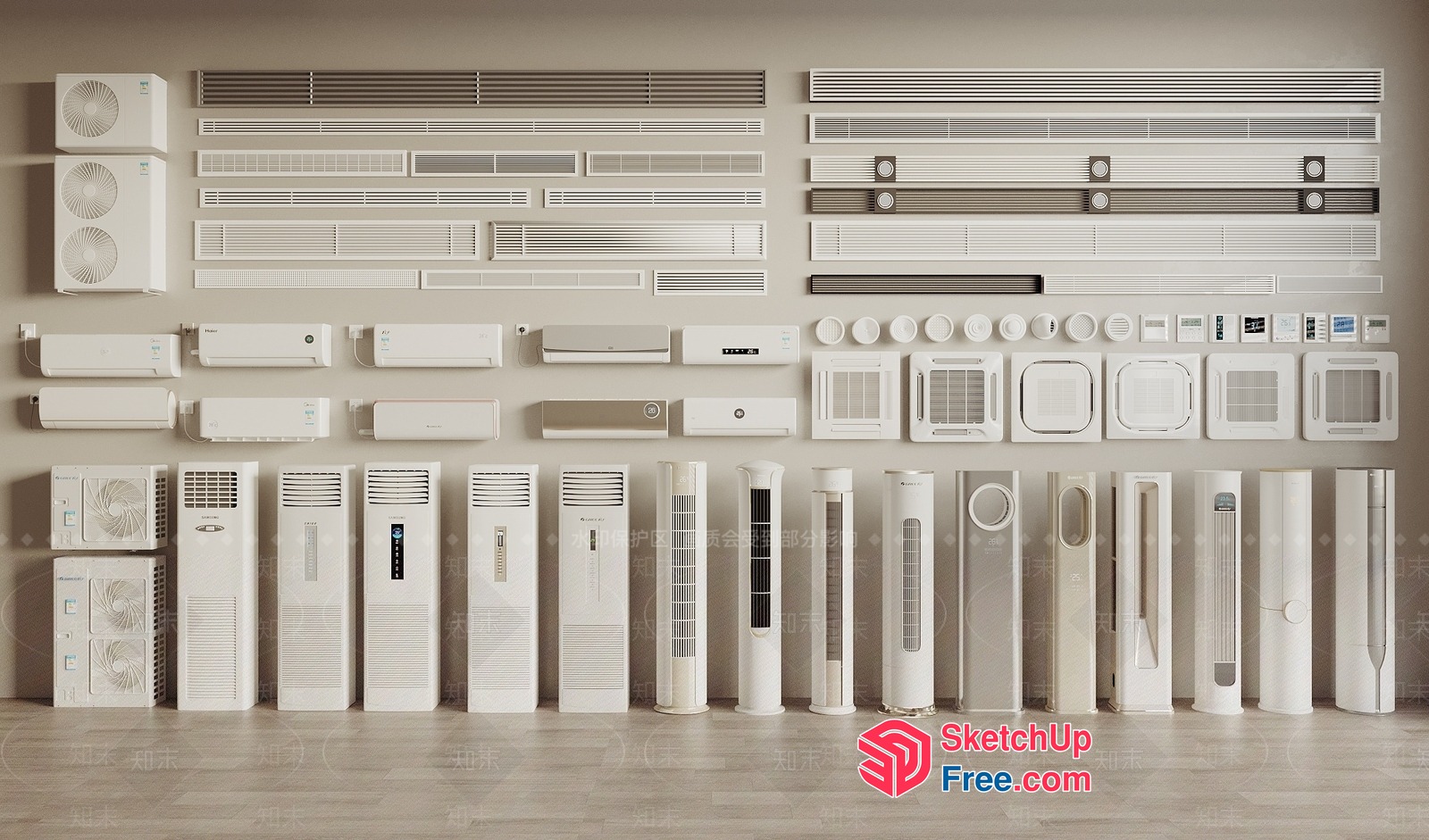 Air Conditioning And Heating Units 3D SketchUp File