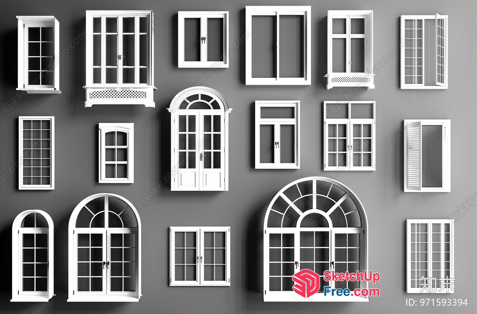 Window Decor Collection 3D SketchUp File
