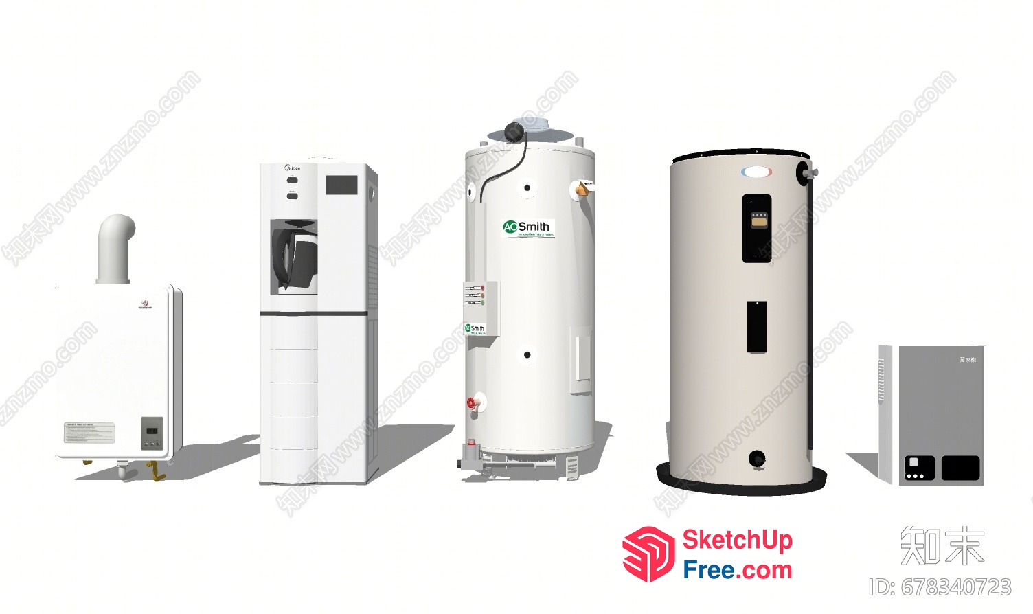 Water Heater And Electric Appliances Collection 3D SketchUp File