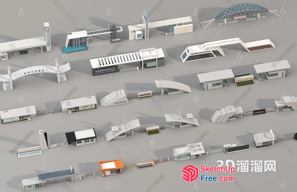 Modern Building Designs 3D SketchUp File
