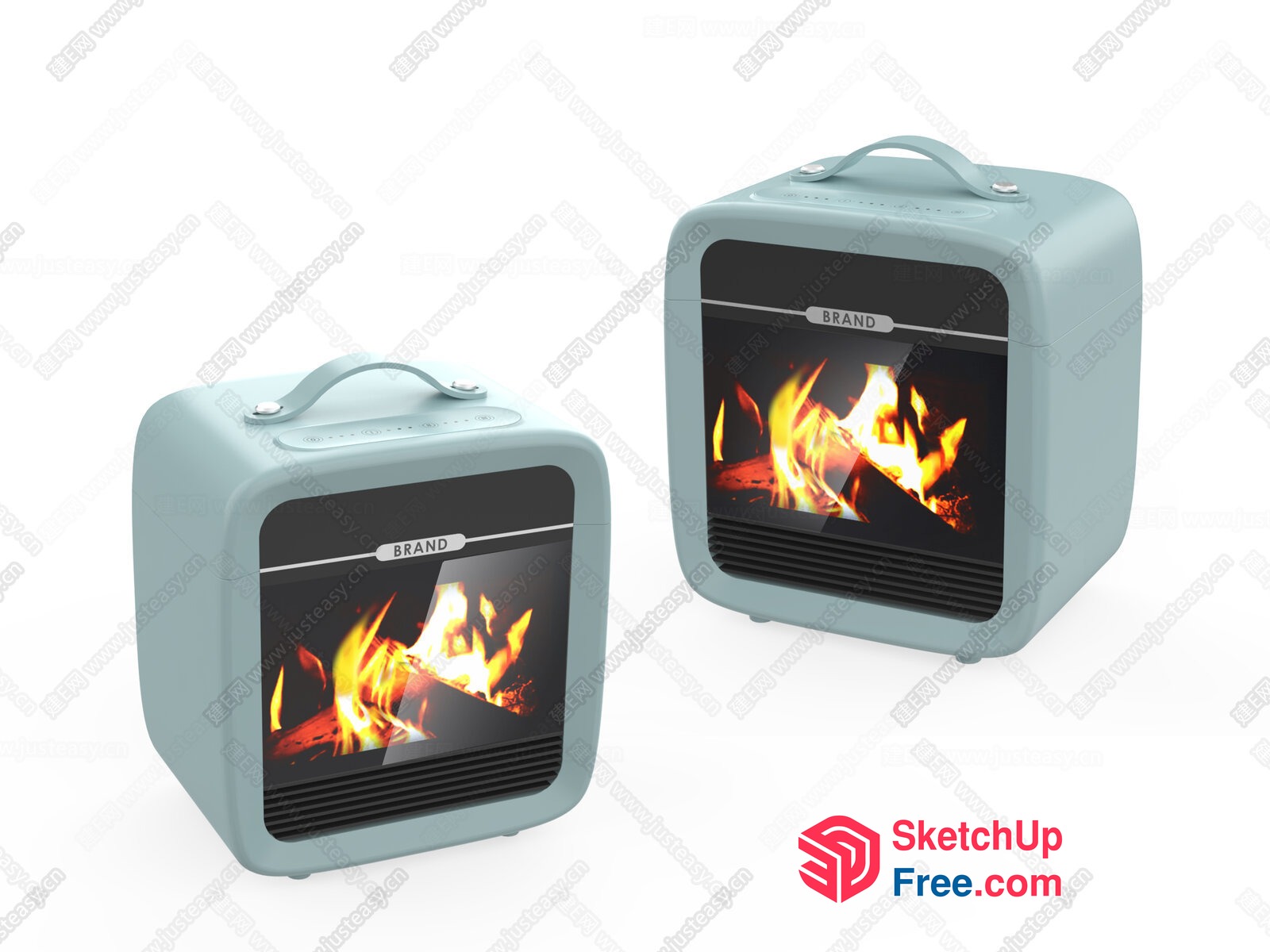 Modern Fireplace Design 3D SketchUp File