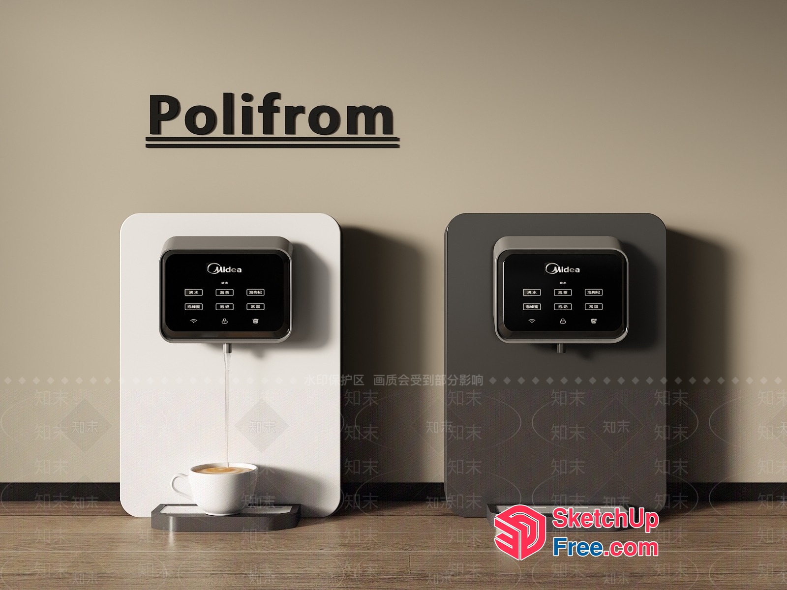 Polifrom Coffee Machine 3D SketchUp File