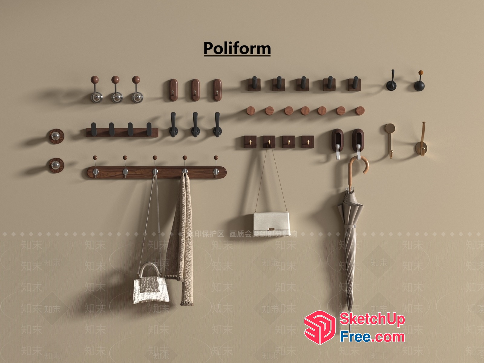 Poliform Wall Decor Collection 3D SketchUp File