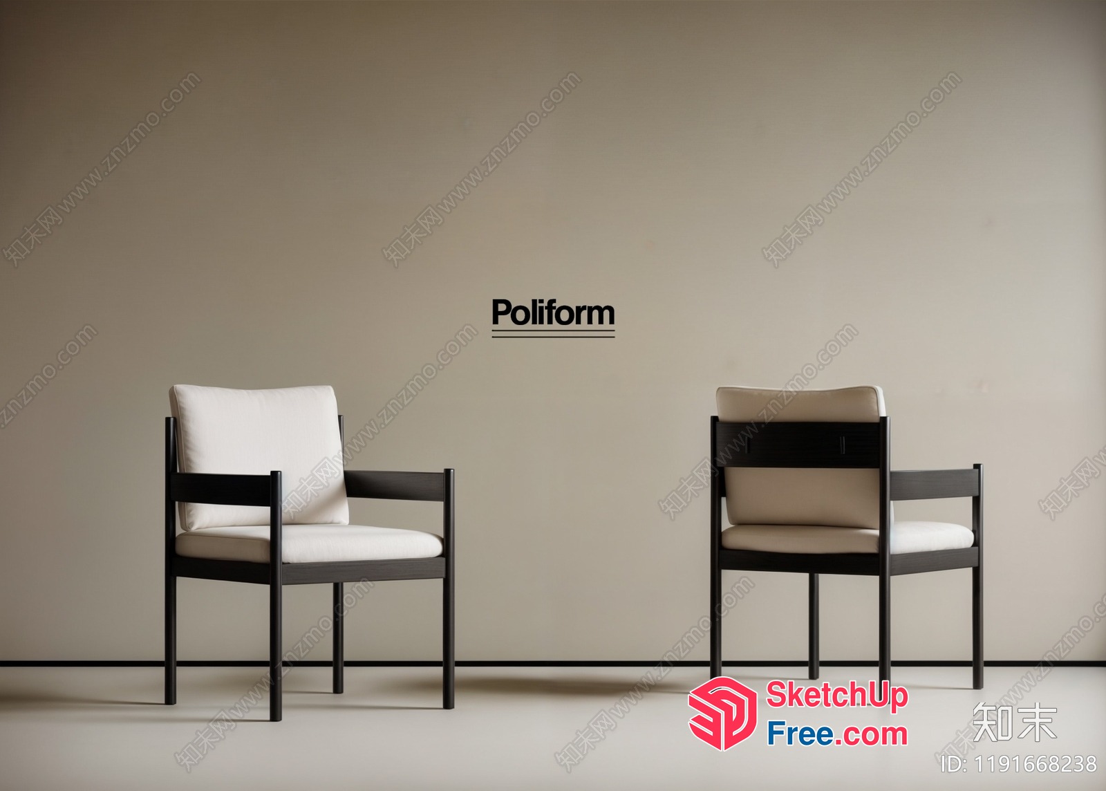 Poliform Chairs 3D SketchUp File