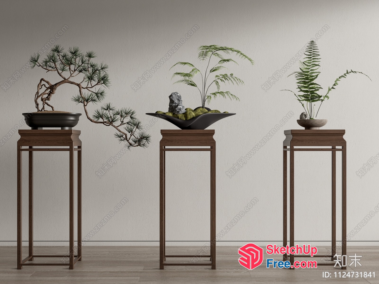 Japanese Inspired Interior Decor 3D SketchUp File