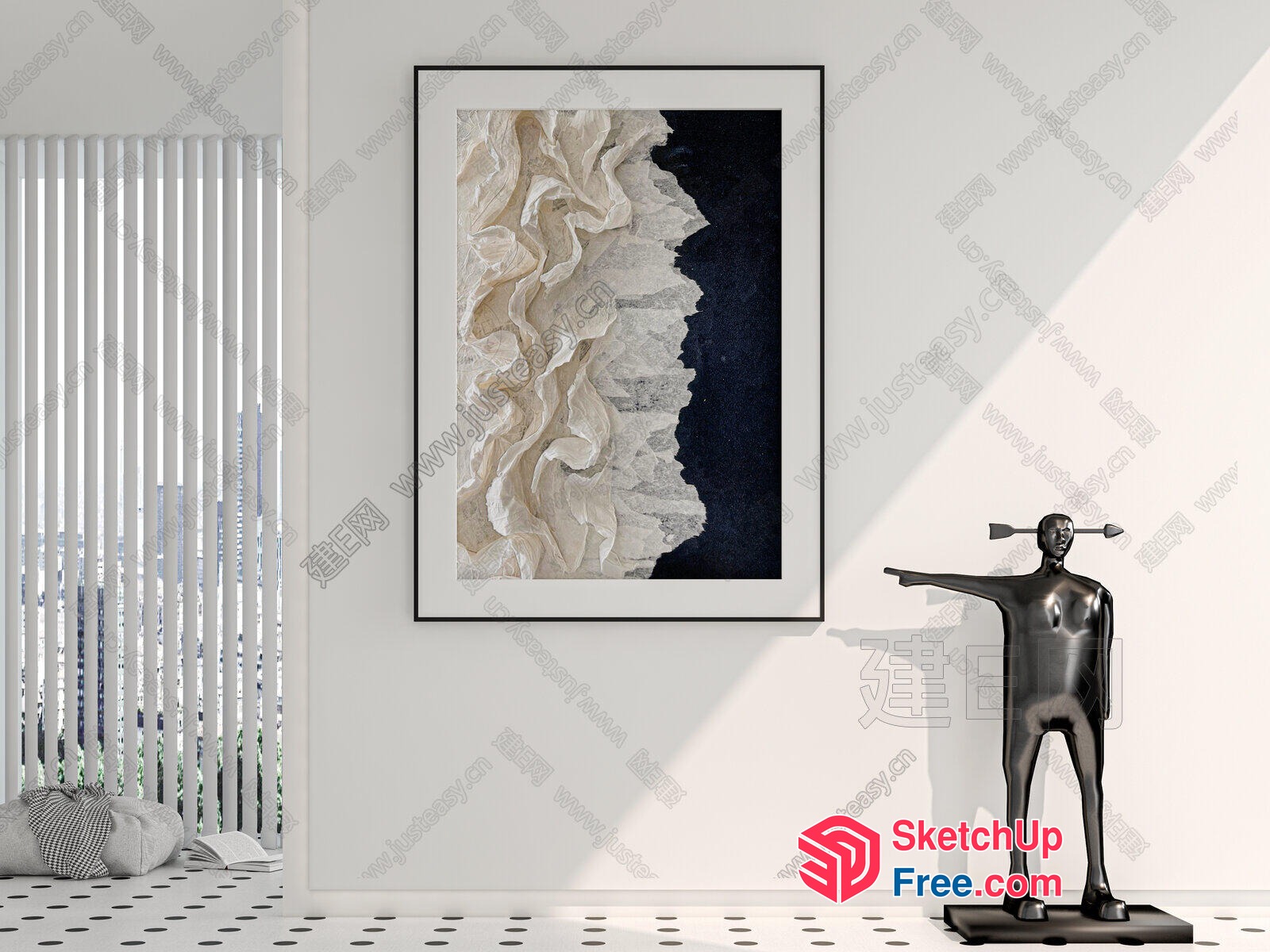 Elegant Modern Minimalist Interior Decor 3D SketchUp File