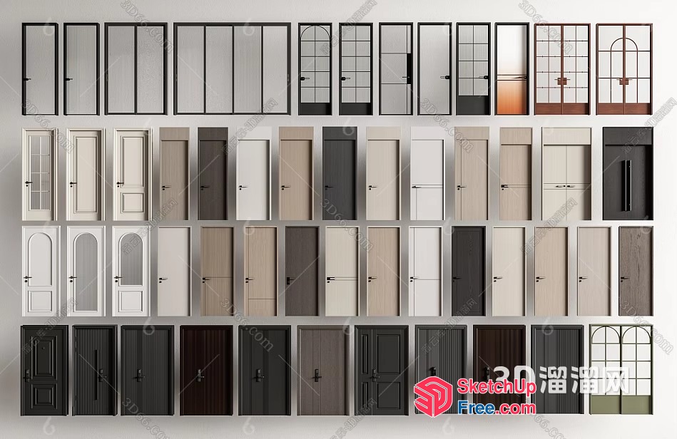 Collection Of Doors And Windows 3D SketchUp File