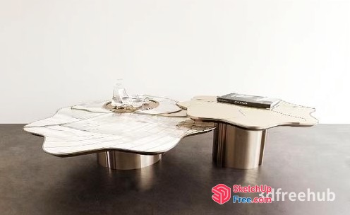 Modern Minimalist Living Room With Sleek Furniture 3D SketchUp File