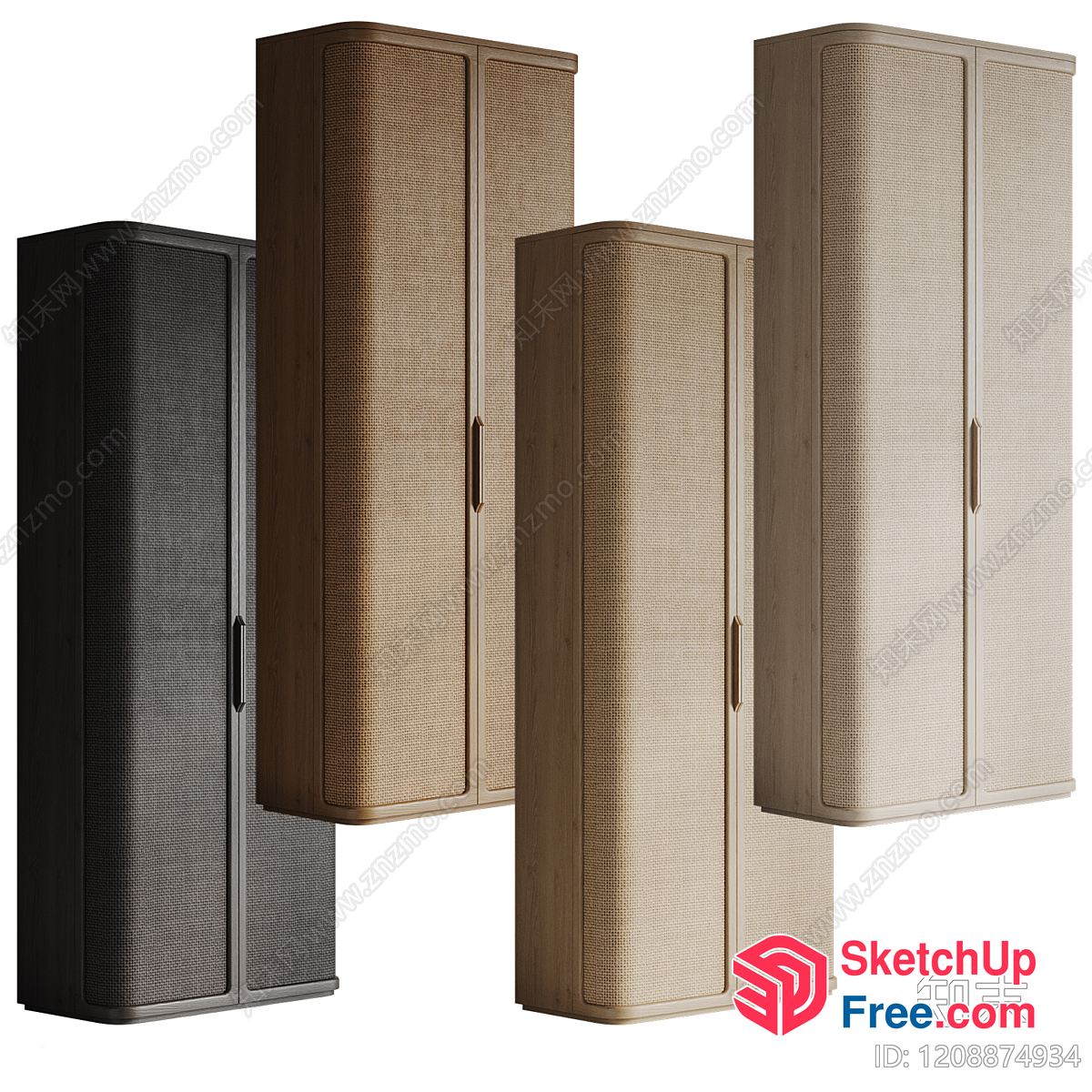 Tall Storage Cabinets With Doors 3D SketchUp File