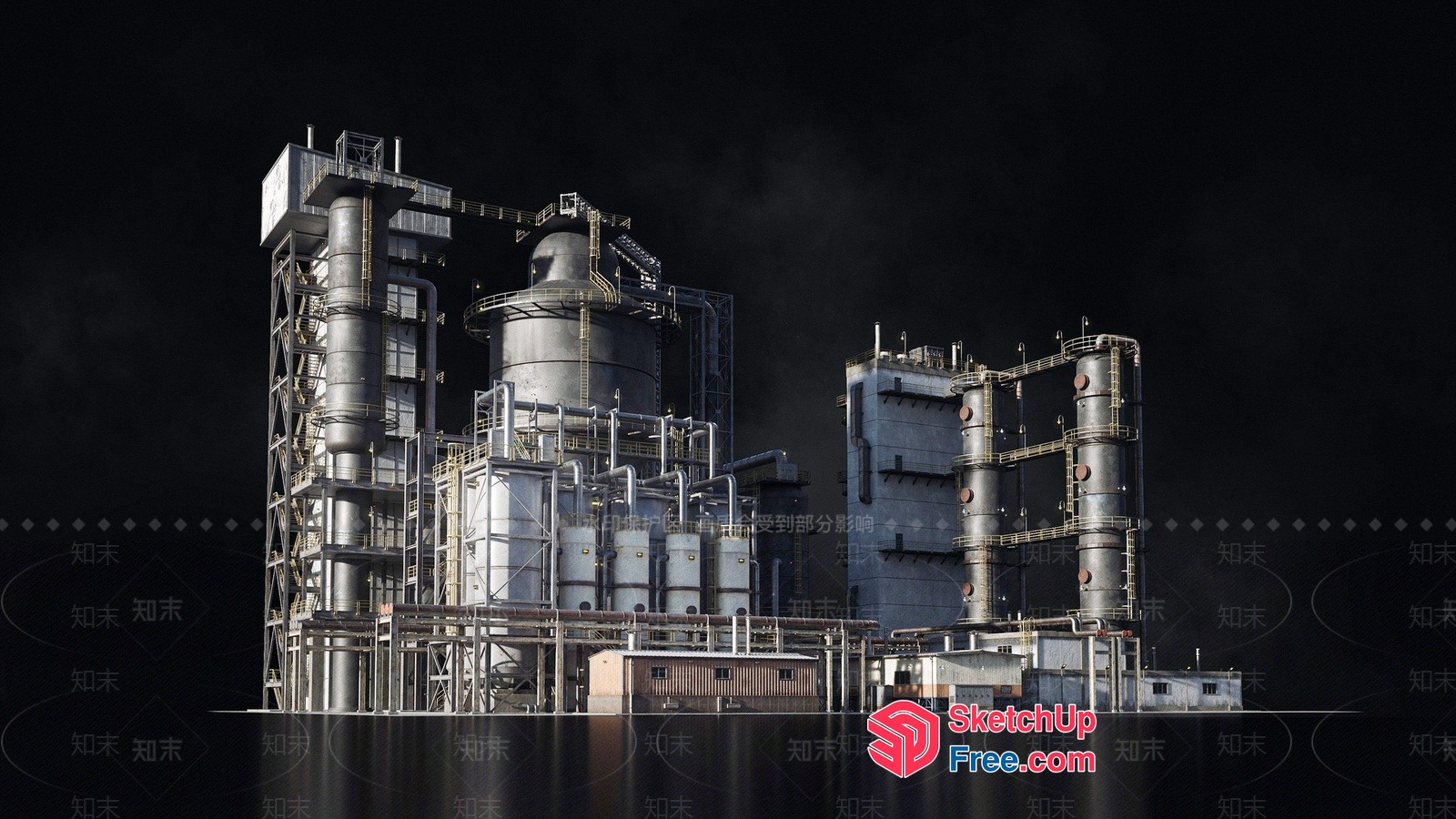 Industrial Park 3D SketchUp File