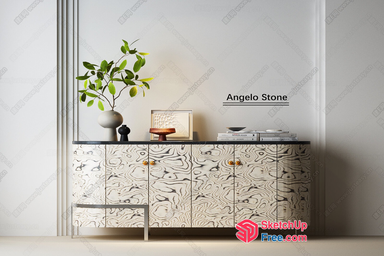 Elegant And Sophisticated Sideboard For Modern Living 3D SketchUp File