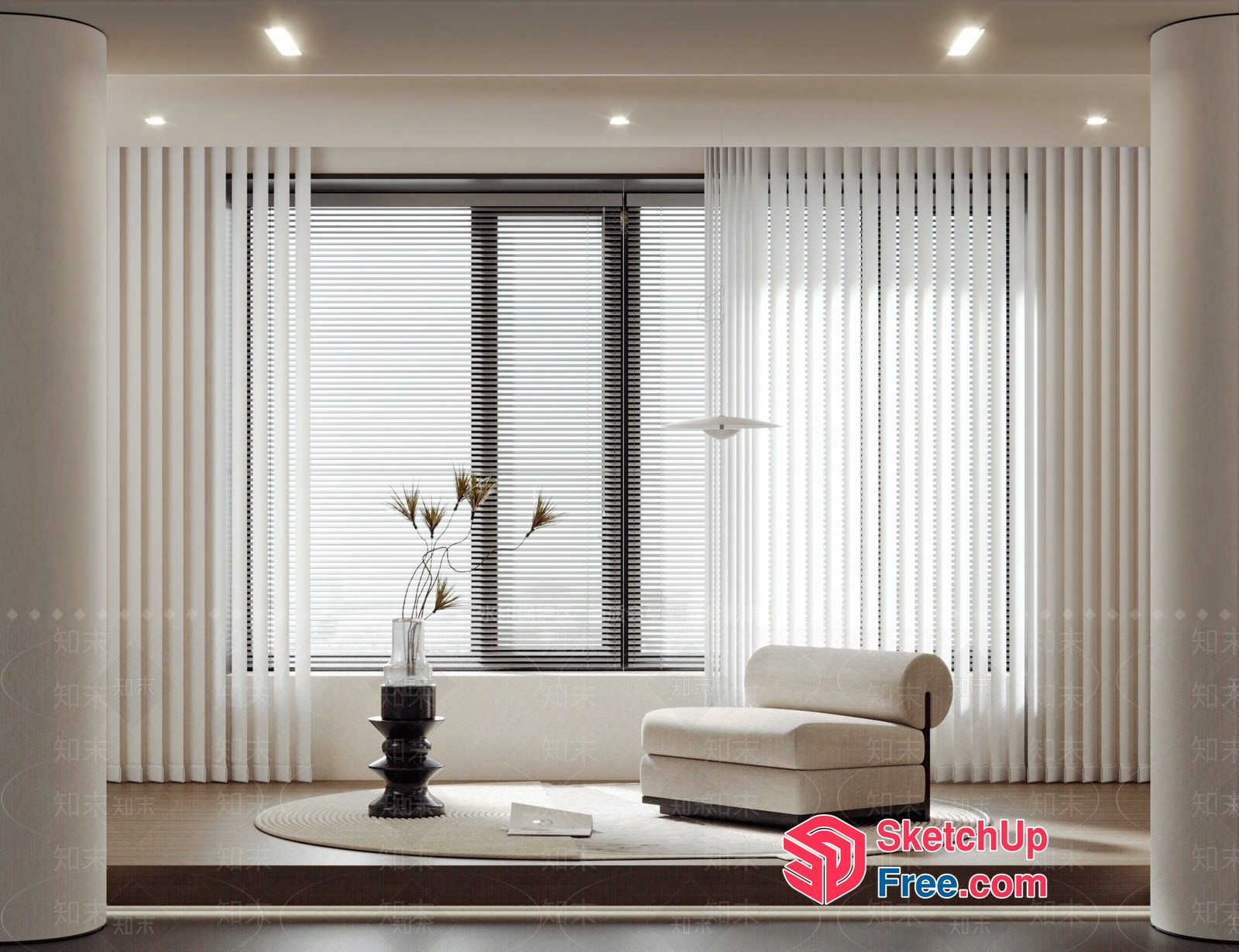 Modern Minimalist Interior Design 3D SketchUp File