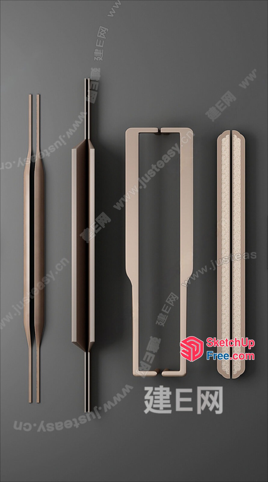 Modern Metal Door Frame Design 3D SketchUp File