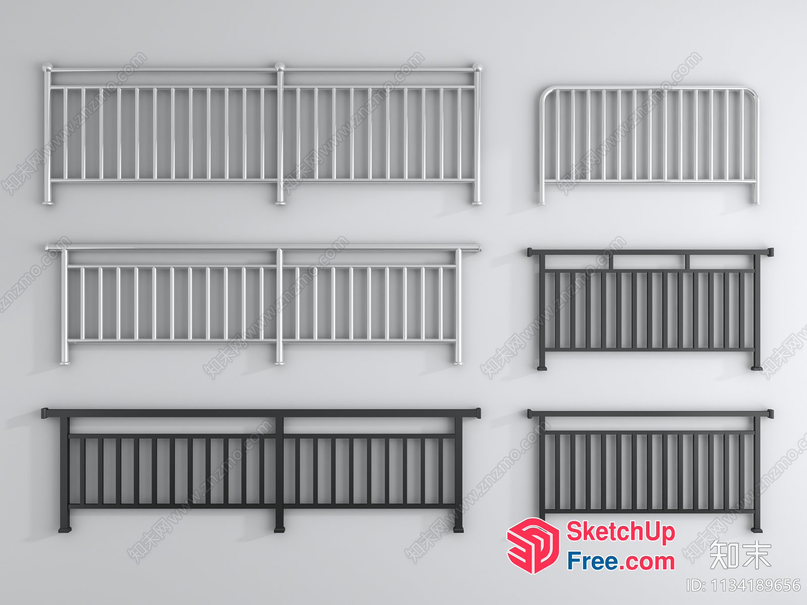 Metal Railings For Various Spaces 3D SketchUp File