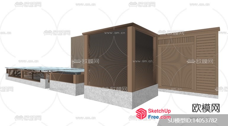Exterior Decor For A Modern Villa 3D SketchUp File