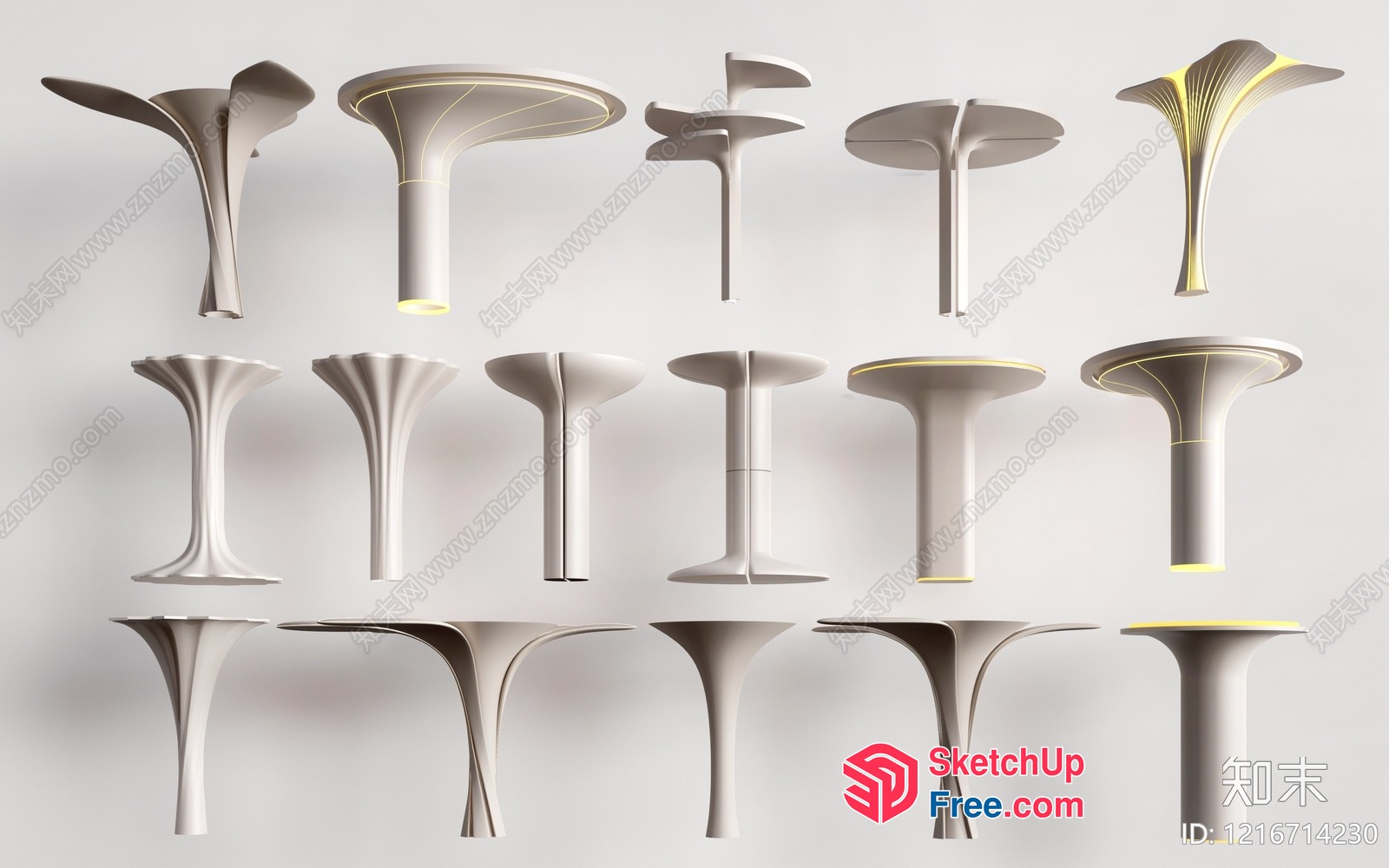 Modern Minimalist Staircase With Sleek Design 3D SketchUp File