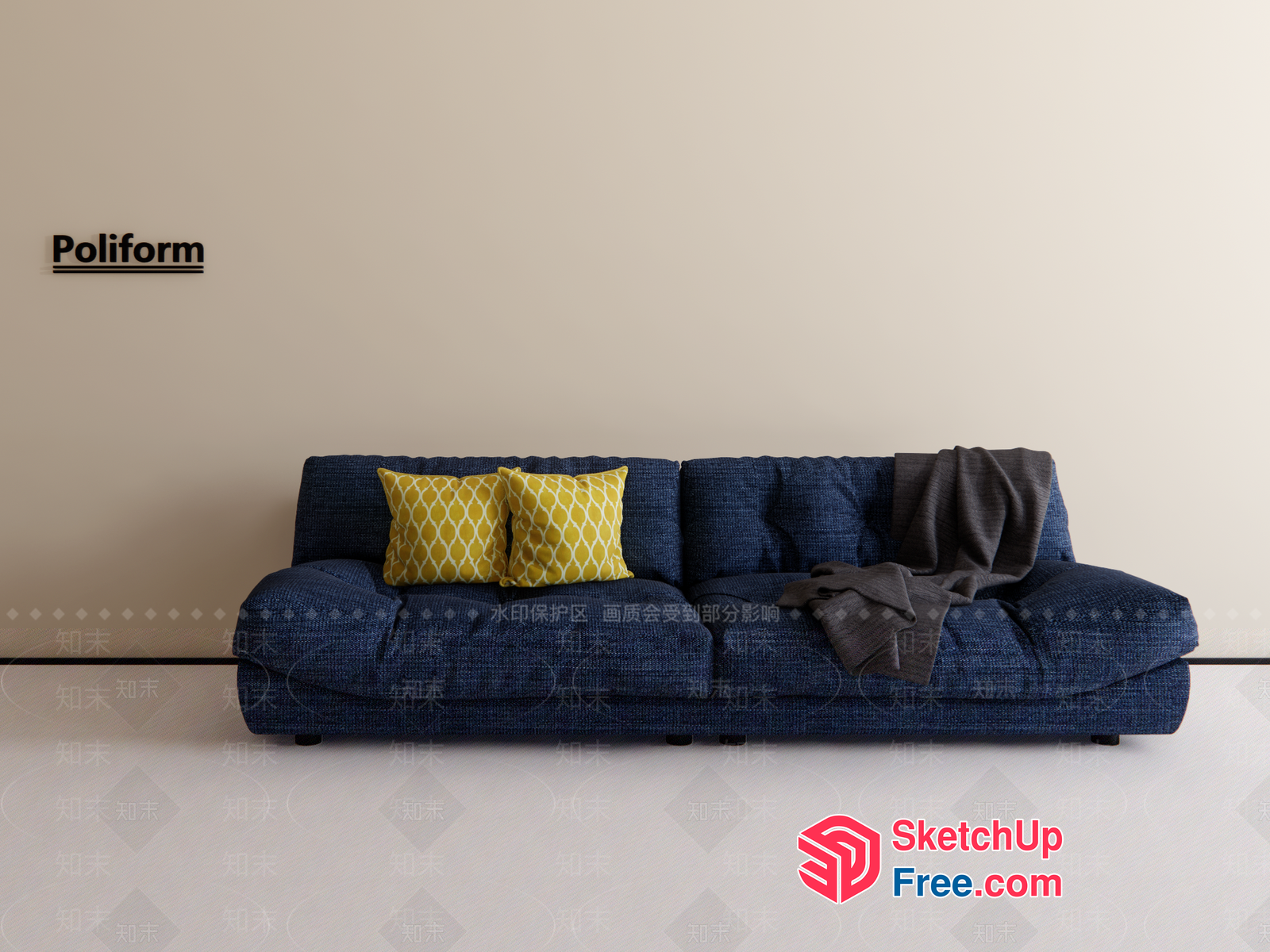 Poliform Sofa 3D SketchUp File
