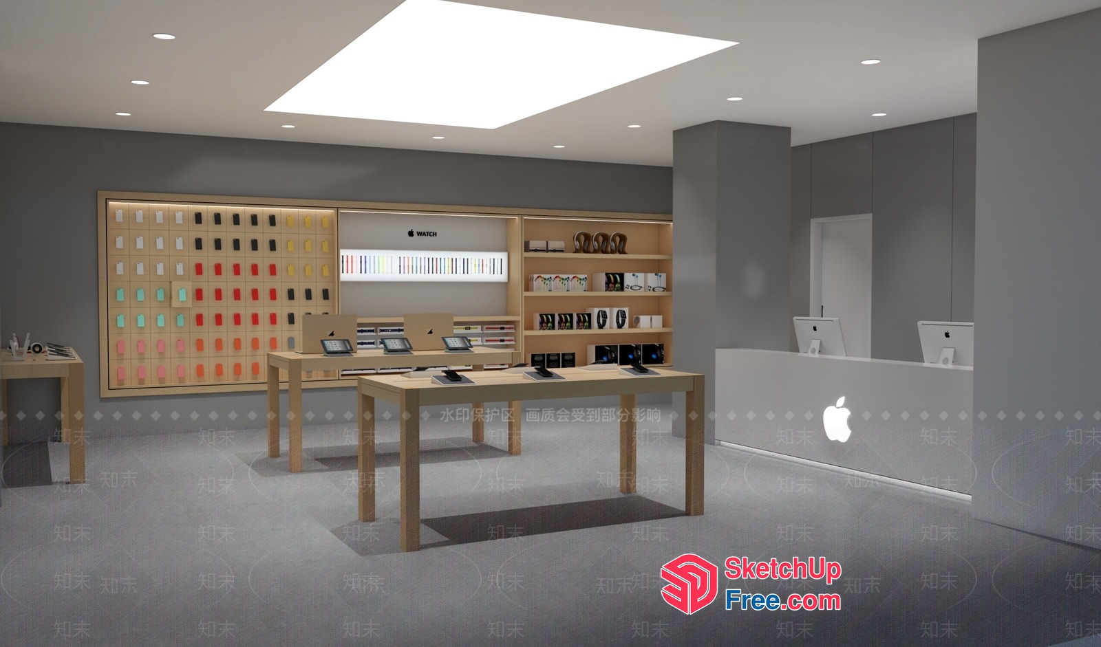 Apple Store Interior 3D SketchUp File