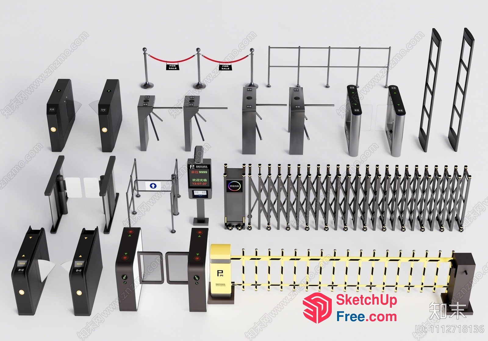 Security Checkpoint Equipment 3D SketchUp File