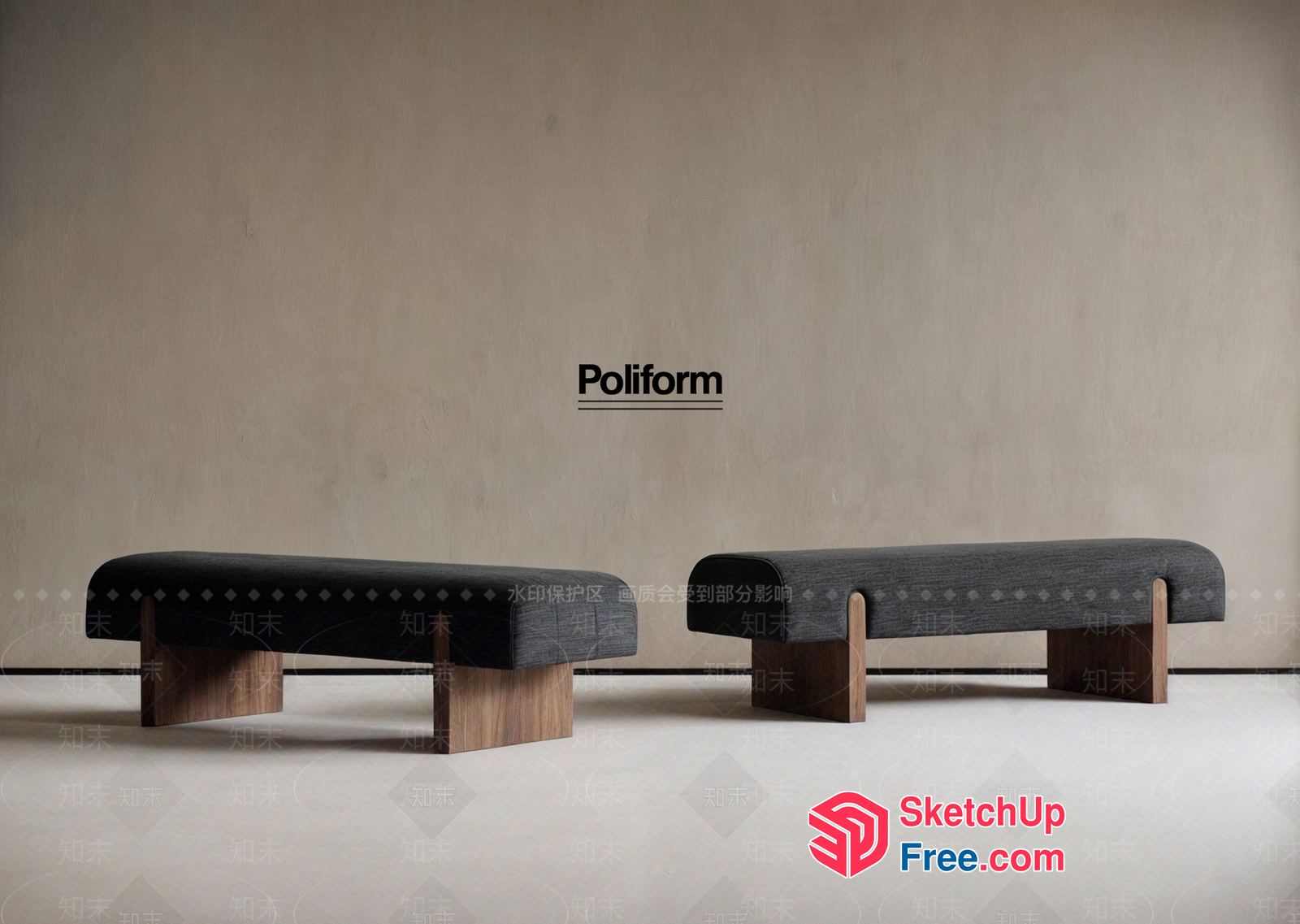 Poliform Furniture Collection 3D SketchUp File