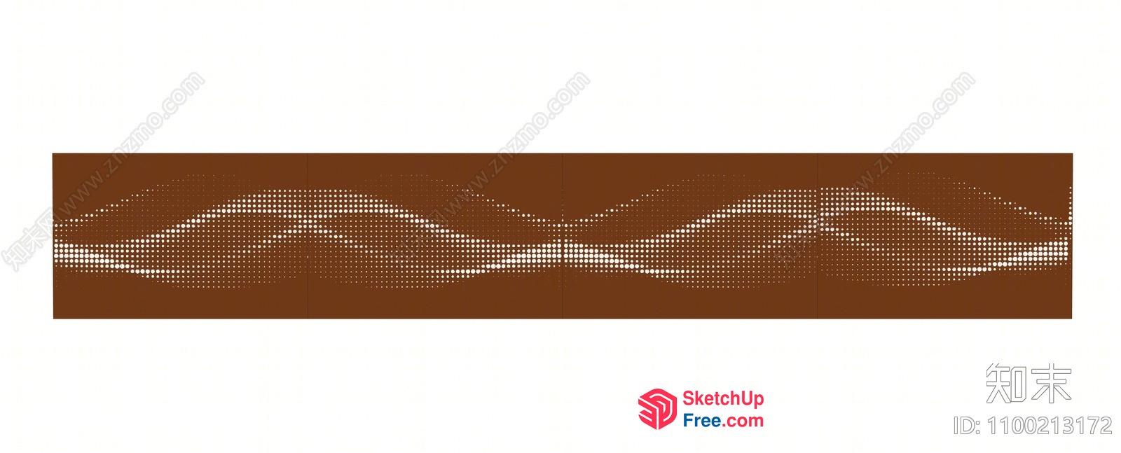 Brown And White Dot Pattern On A Brown Background 3D SketchUp File