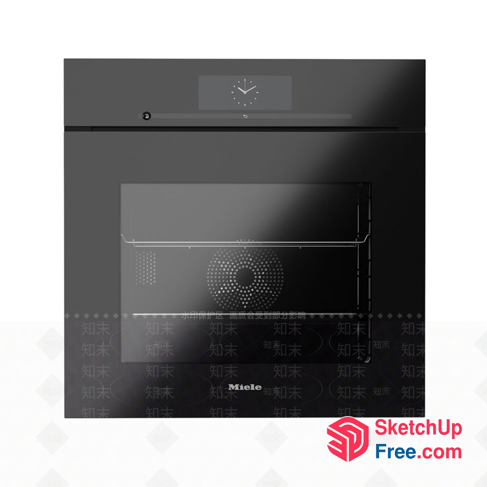 Modern Minimalist Kitchen Oven Design 3D SketchUp File