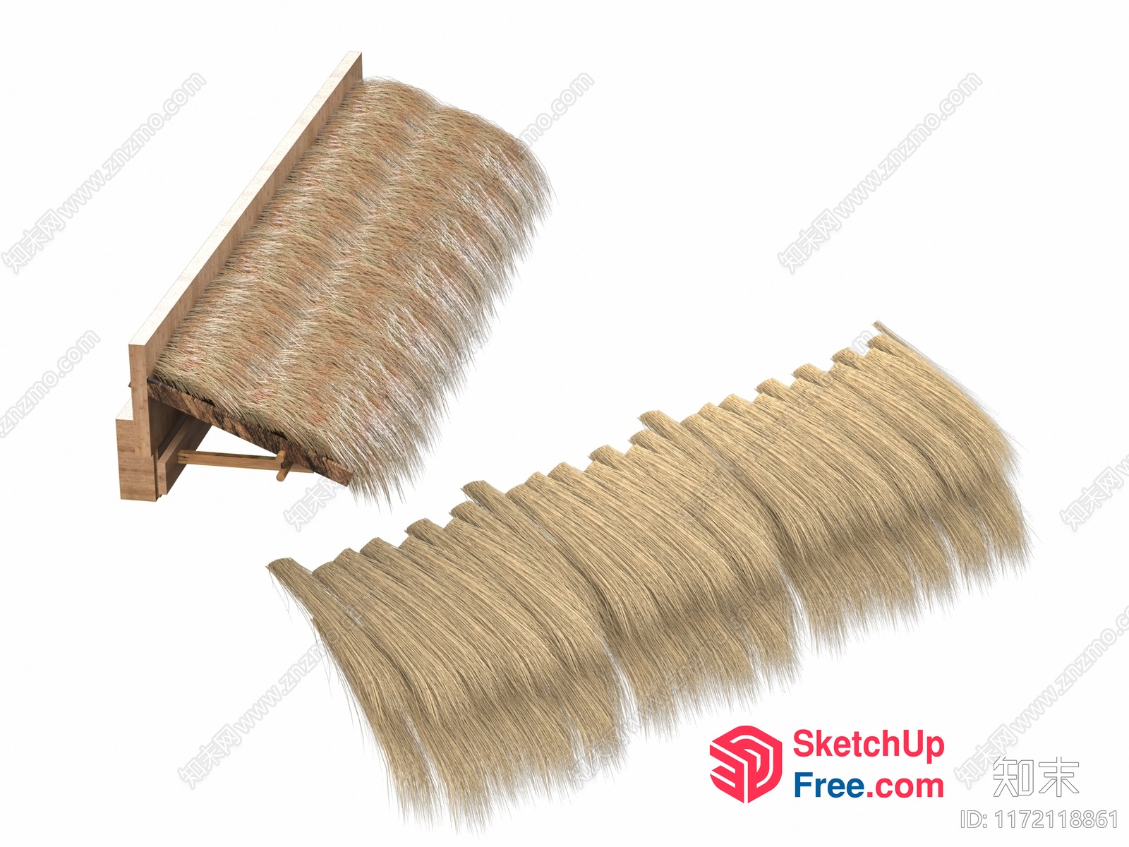 Thatched Roof Synthesis 3D SketchUp File