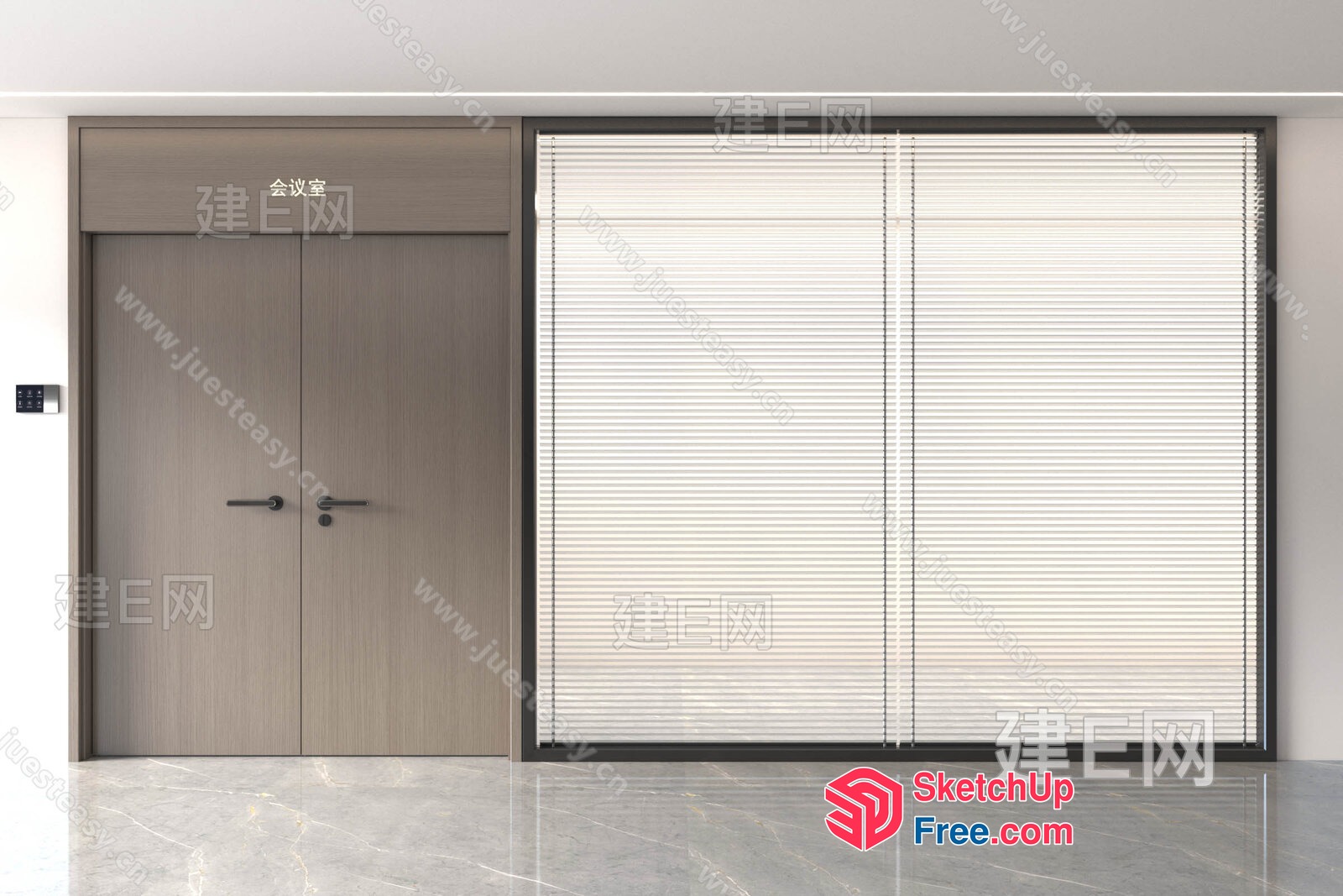 Elevator And Window Combination 3D SketchUp File