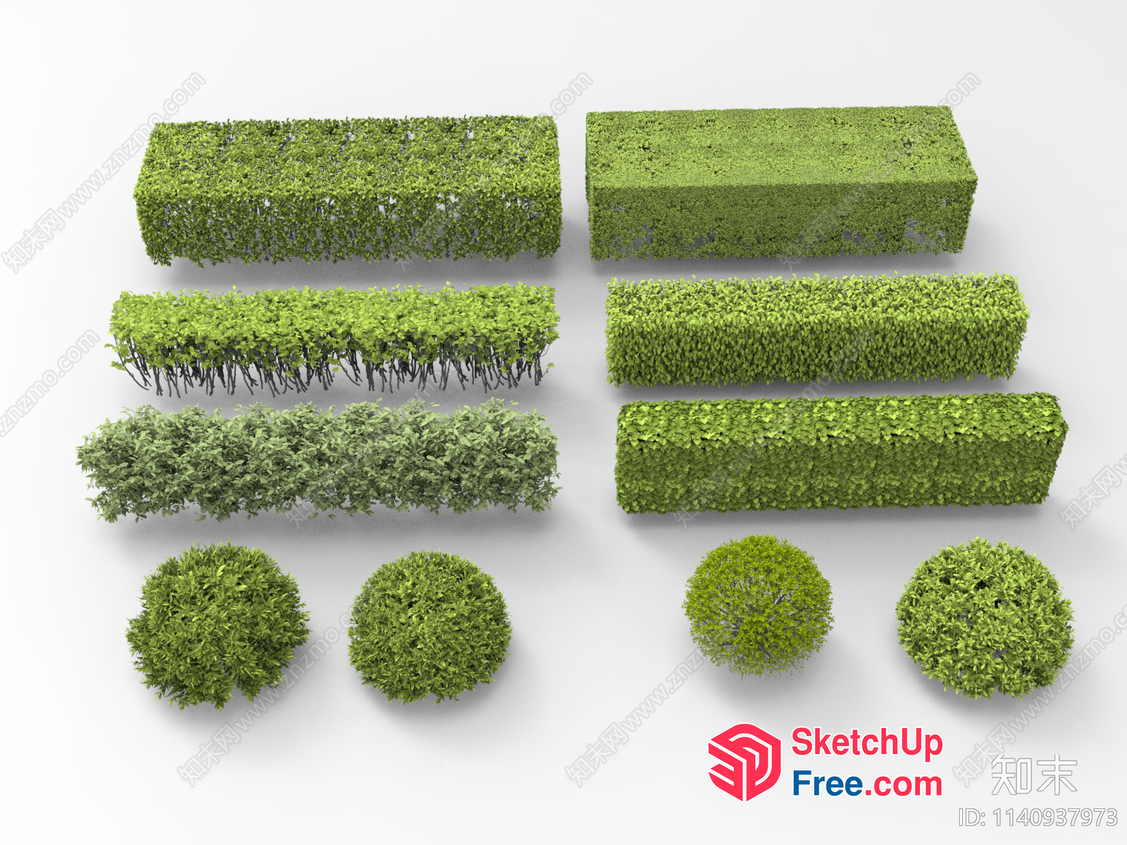 Greenery Decorative Wall Elements 3D SketchUp File
