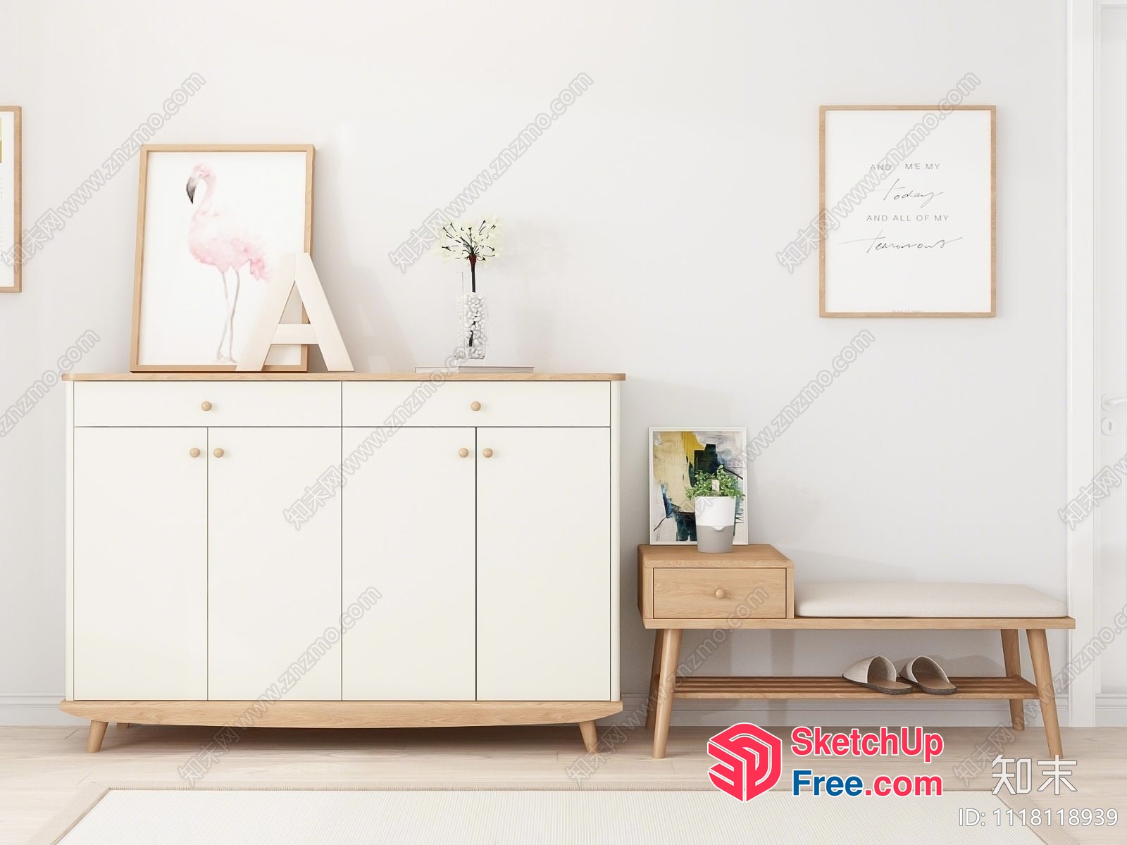 Minimalist Scandinavian Style Interior Design 3D SketchUp File