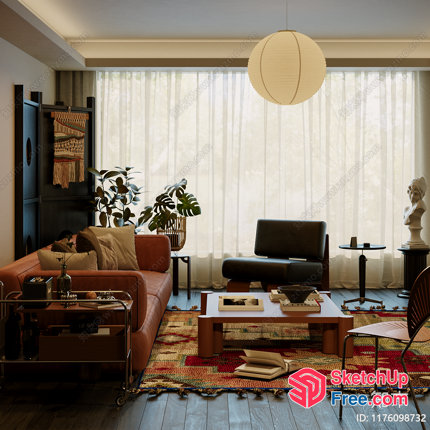 Stylish And Cozy Living Room 3D SketchUp File