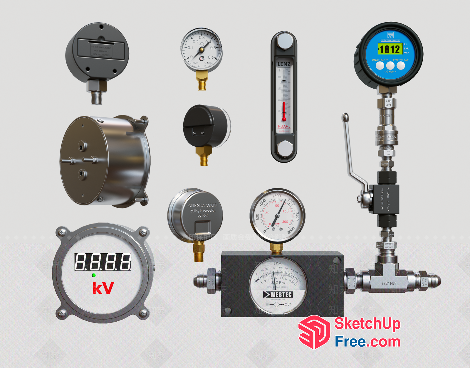 Industrial Equipment And Tools 3D SketchUp File