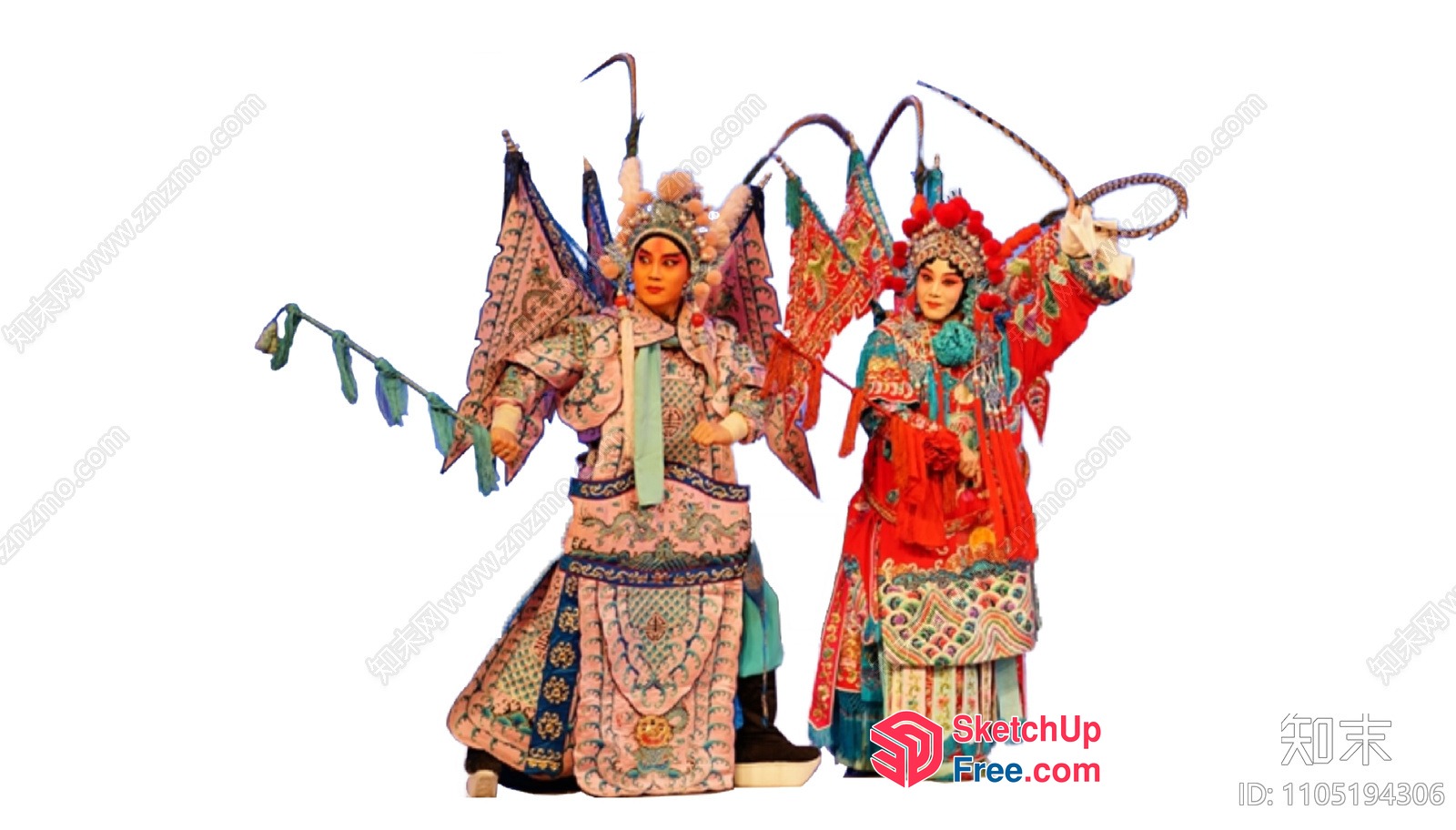 Traditional Chinese Opera Costumes 3D SketchUp File
