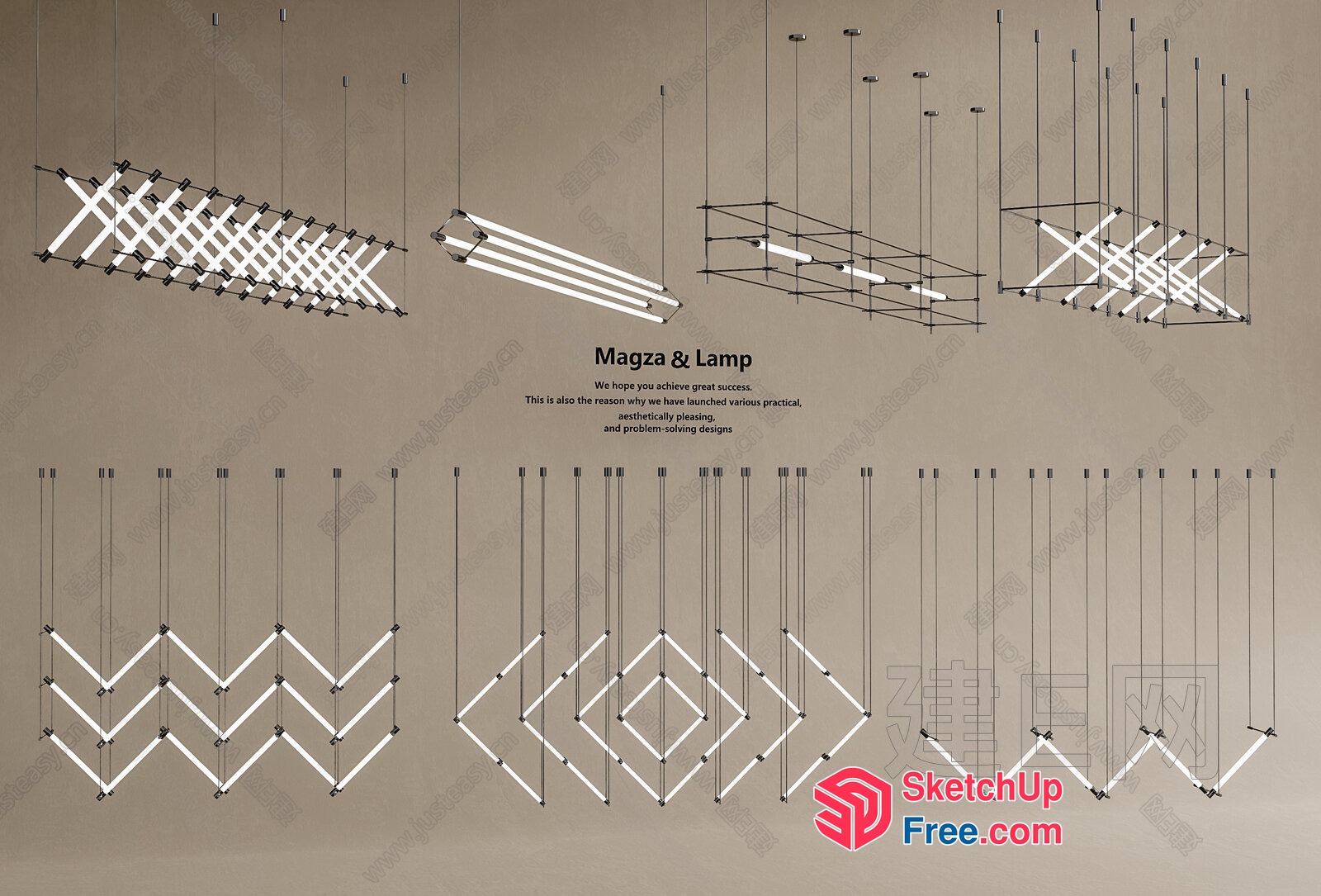 Modern Lighting Fixtures 3D SketchUp File