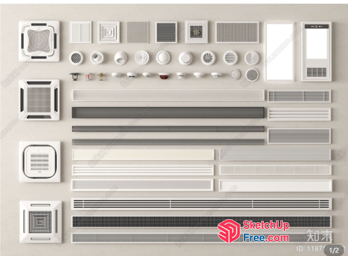 Modern Ventilation System 3D SketchUp File