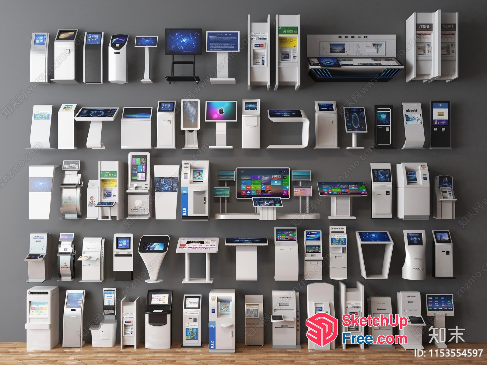 A Variety Of Electronic Devices And Displays 3D SketchUp File