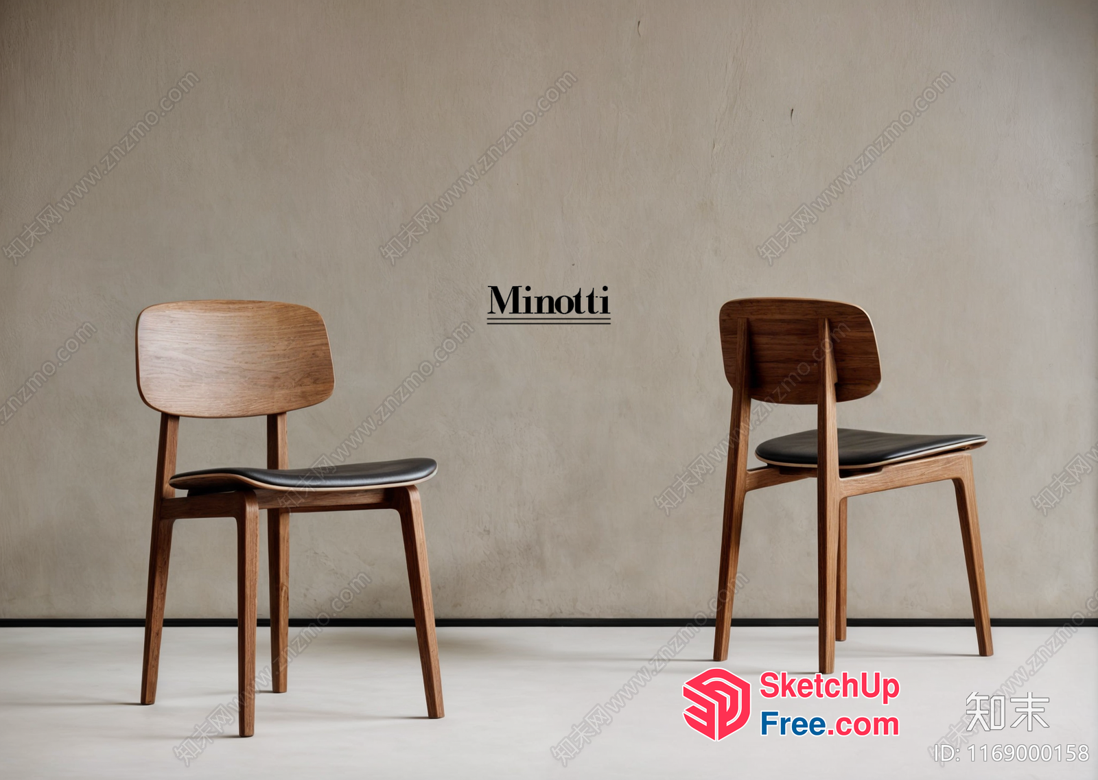 Elegant And Modern Minotti Furniture 3D SketchUp File