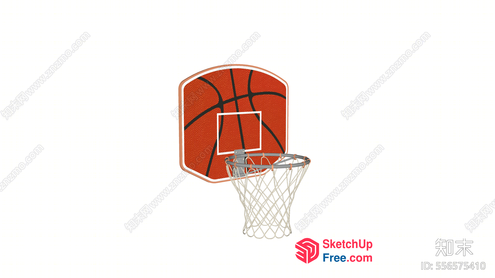 Basketball Hoop And Backboard 3D SketchUp File