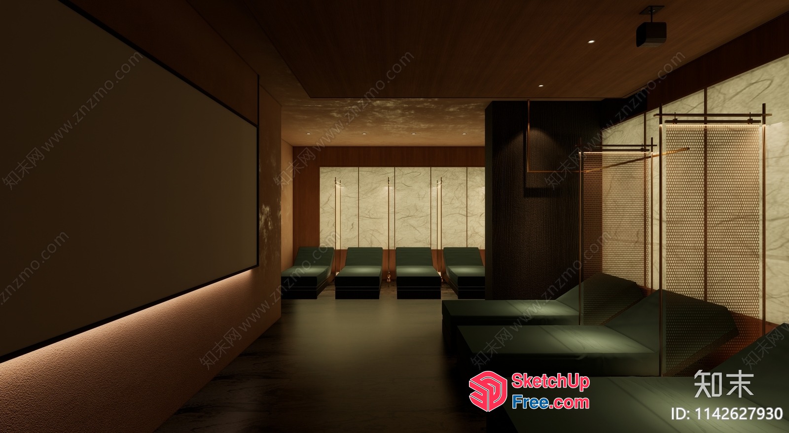 Modern Minimalist Interior Design 3D SketchUp File